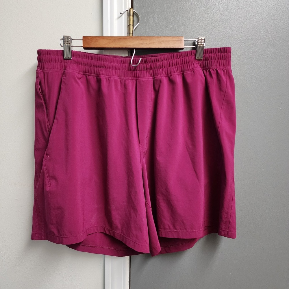 Lululemon Pace Breaker Linerless Short 7" XXL Magenta LM7B80S Running